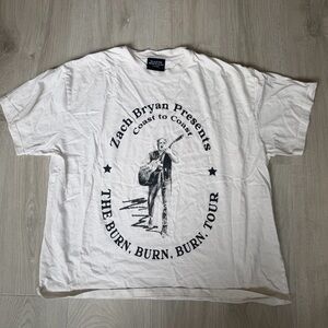 White Graphic Tour T‑Shirt
